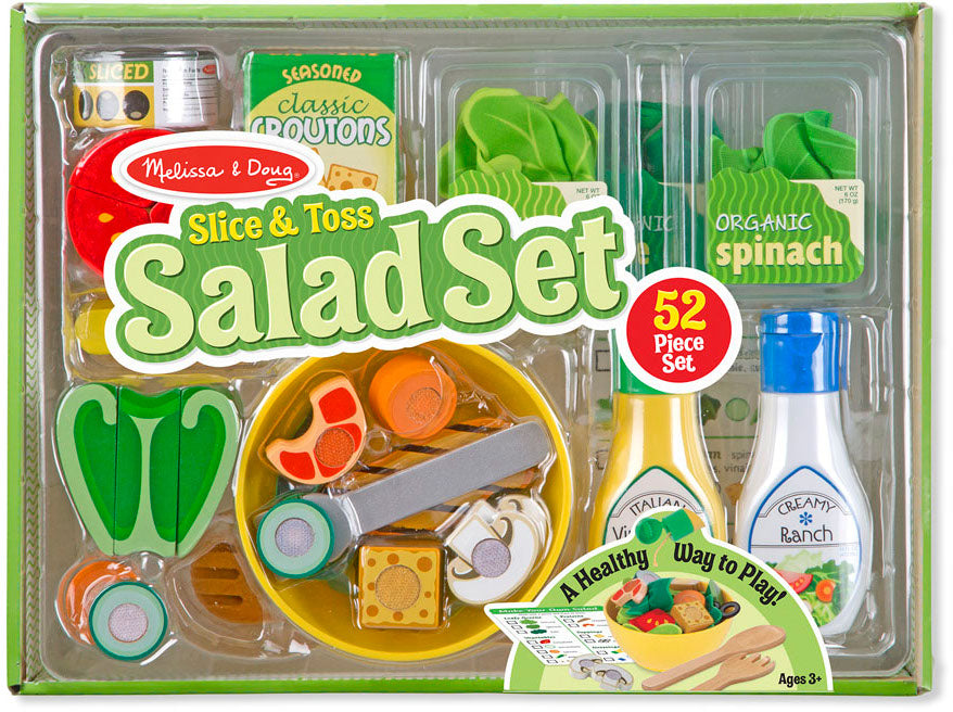 超激得新作 ヤフオク! Melissa  Doug Slice  Toss Salad Play Food S... 